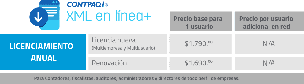 Planes CONTPAQi® XML en línea +